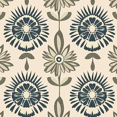 BOKEBEVE Beige Boho Wallpaper Peel and Stick Floral Damask Contact Paper Symmetry Removable Self Adhesive for Walls Backsplash Shelf Liner Cabinet 17.5 x 118In