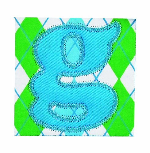 Image of Mud Pie Initial Baby Boy Blue Initial Hooded Terry Towel, Letter G