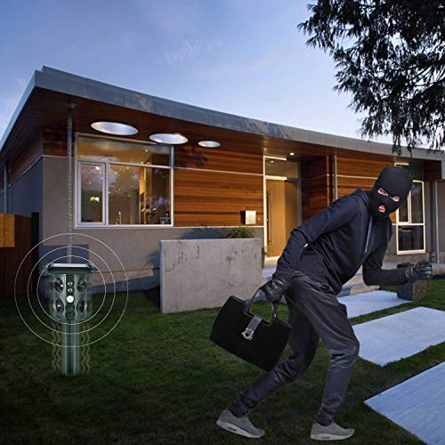 Ultraschall Tiervertreiber Solar Tierabwehr Wasserdicht Abwehr Katzenschreck Hundeschreck Marderabwehr vogelabwehr - 8