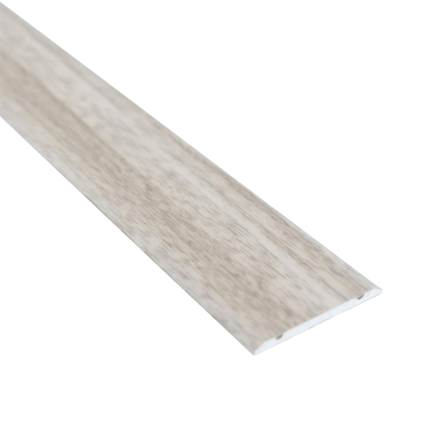 IANPAV Flat Self-Adhesive Wood Effect Aluminium Door Floor Edging Bar Strip Trim Threshold 930 x 30mm A02, Arctic Oak