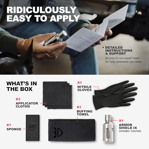 AvalonKing Armor Shield IX DIY Ceramic Coating For Cars | Car Detailing Kit For Gloss & Protection | 82% Active Content | Weatherproof | Easy To Use | Translucent | 30ml - Image 5