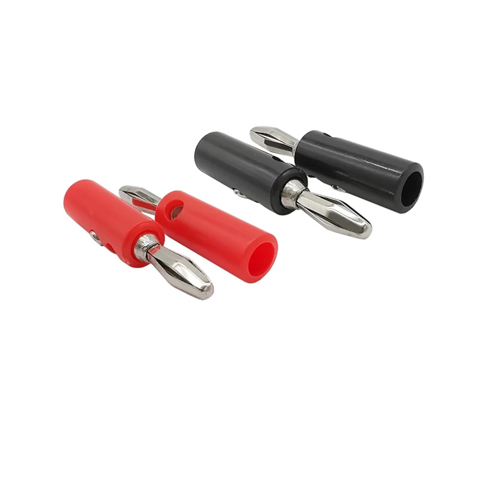 100 Paires Haut-Parleur 4mm fiche Banane et connecteur Kits Jack Panneau Terminal Rouge et Noir(100Pair Red)