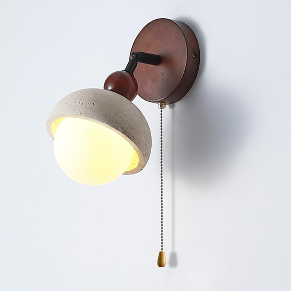 Apliques de Pared Modernos Interior Lámpara de Pared de Travertino Amarillo Arte Nórdico Mármol Piedra Natural Japonesa Lámpara de Pared para Sala de Estar Dormitorio Mesita de Noche Pasillo
