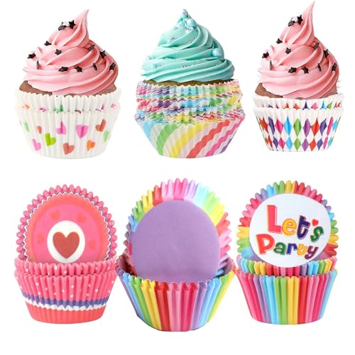 Caissette Muffins Papier Lot de 300 Moule Muffin Caissettes Cupcake en Papier Moule Cupcake Moule a Muffin Caissettes de Pâtisserie Moules Muffins Moule à...