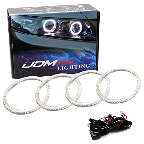 Ijdmtoy 7000K Xenon White Led Angel Eye Halo Rings Kit Compatible With 2007 2008 Acura Tl Or Tl Type-S (Retrofit Required) #TOP12