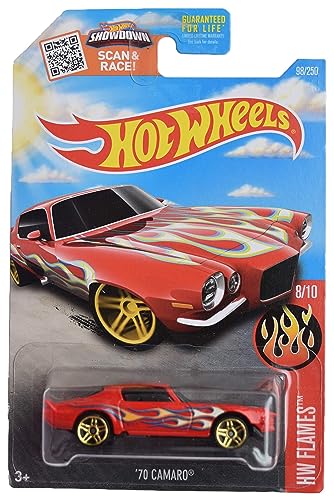 Hot Wheels 1:64 Camaro '70 HW Flames rojo