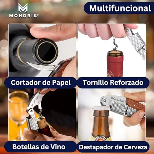 La mejor comparación de Descorchador - los preferidos. 30 descorchador marca MOHDRIK (3)