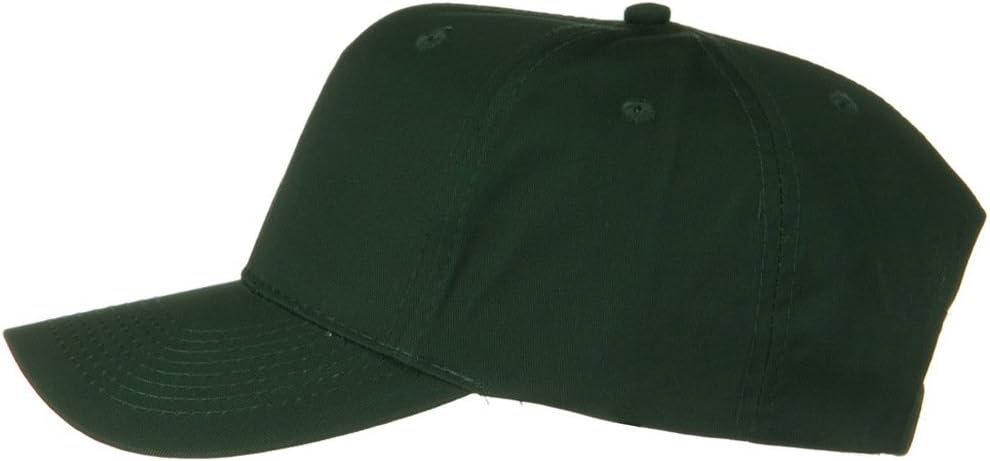 Solid Cotton Twill Pro Style Cap - Dark Green