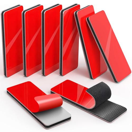 Adhesive Hook and Loop Heavy Duty: 8 Sets Hing Bond Strips (3.15''x1.18'') - Heat Resistant Strong Sticky Tape Fasteners for Car Floor Mat Trunk Liner EZ Pass Dash Cover & Auto Outdoor Indoor Use by pop-tech - Used condition - US$15.66