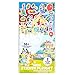 Bluey Mini Sticker Playset, 6-Pack, 45 Reusable Puffy Stickers, Double-Sided Play Scenes, Repositionable, Travel Toy for Kids & Toddlers, Blue
