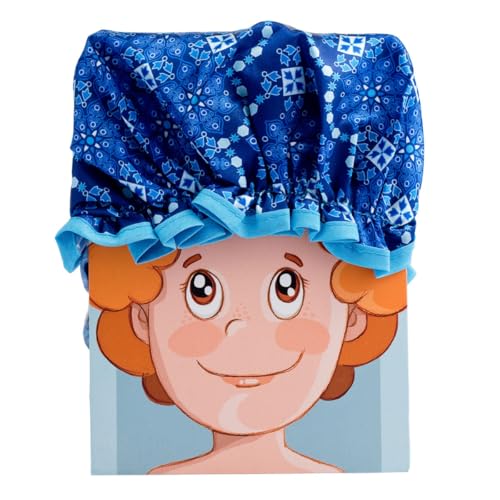 Bonnet de douche imprimé réutilisable et imperméable avec motifs Giordano di Ponzano (Arabesque)