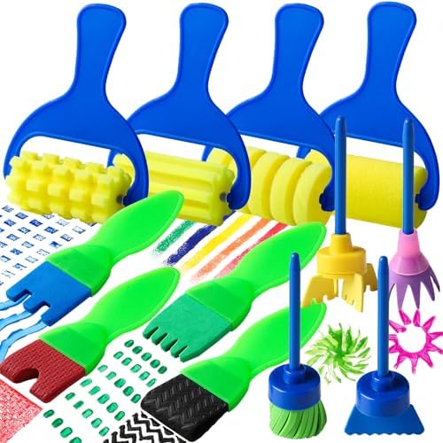 YGDZ Kids Paint Brushes, 12 Pack Washable Painting Brushes for To...