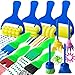 12 Pack Kids Painting Brushes, YGDZ Early Learning Mini Flower Sponge Painting Brushes Washable Craft Brushes Set for Kids Toddlers