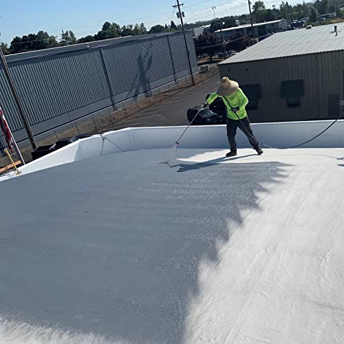 Ames Research Laboratories Seb1 Ames Elasto-Barrier Adhesive Base Coat-1 Gallon, Gray Primer Perfect For Rv, Wood, Roofs And More-Expands And Contracts 1200% -Made In The Usa, Grey Liquid Rubber #TOP6