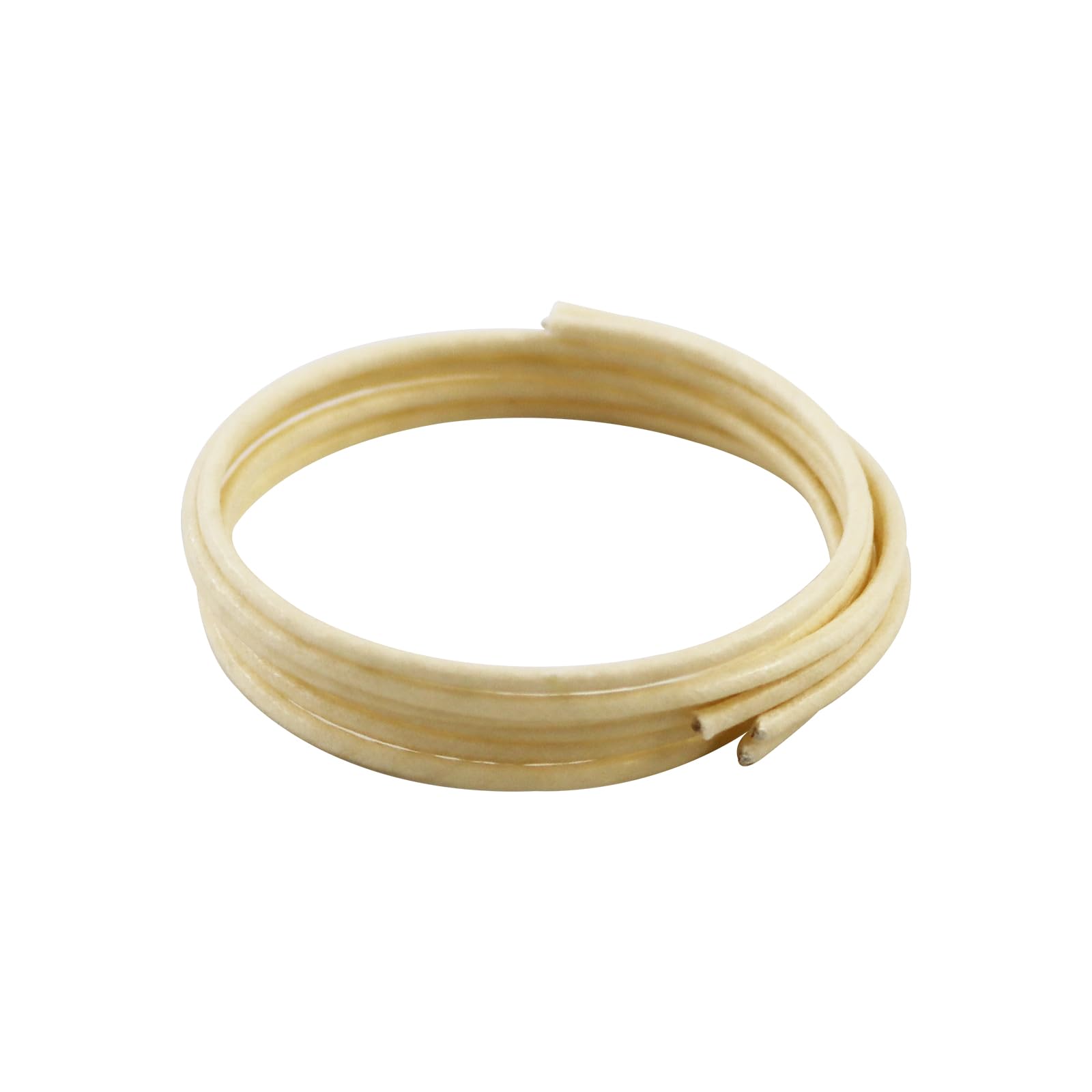 Guitar Wire, 22AWG Pushback Cloth Covered Waxed Wire, 3.94Ft, White | Vintage Style Wiring Replacement for Electric Guitar Rewiring & Upgrades Kits