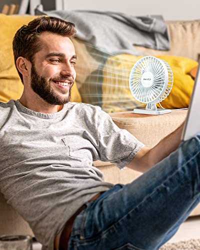 Gaiatop TF30 Usb Desk Fan, Small But Powerful, Portable Quiet 3 Speeds Wind Desktop Personal Fan, Adjustment Mini Fan Table Fan thumb #1