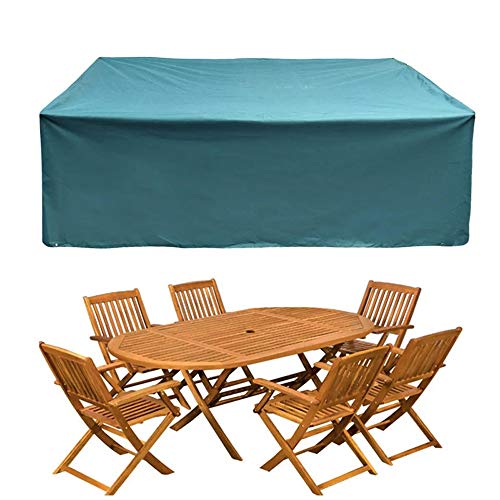 ZDAMN Sofa Cover outdoor Outdoor Furniture Waterproof Cover Patio Garden Rattan Swing Chair Dust Protector (Color : Blue, Size : L)