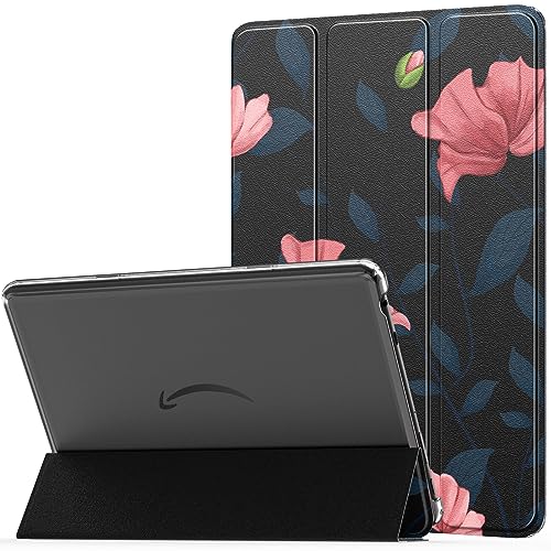 MoKo Amazon Kindle Fire HD 10^ubgP[X(13A2023N)10.1C` PUU[ O܂X^hJo[ Fire Tablet 10 2023p EFCN/X[v/X[v@\t ubN&s