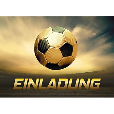 12 Fussball-Einladungskarten Zum 7. Geburtstag - Perfekt Für Die Kinderparty