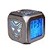 Transformers Reloj Despertador 3D Estéreo Mudo Luz De Noche LED Reloj Electrónico Juego Derecho (Carga USB De Siete Colores)