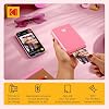 KODAK Step Instant Smartphone Photo Printer, Portable Mini Color Wireless Mobile Printer, Zink 2x3 (5.1x7.5 cm) Sticky-Back Photos, Bluetooth Compatible with iOS & Android Devices, Editing App, Pink