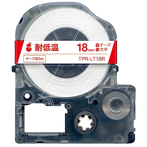 Amazon | キングジム 用 テプラ PRO 18mm 白 赤文字 LT18R 耐低温
