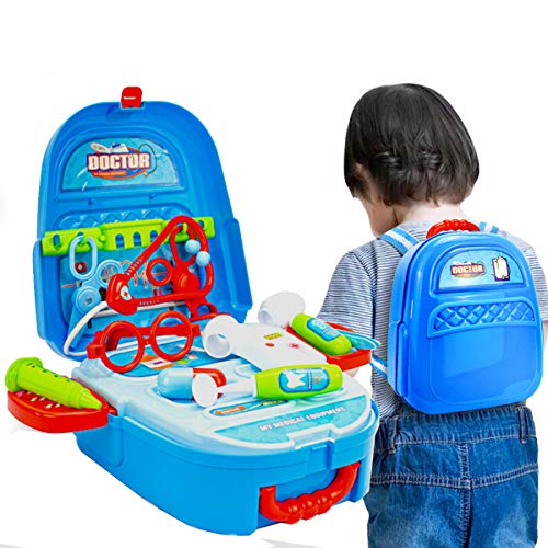 MOCHILA BANCADA KIT MÉDICO BRINQUEDO DOUTOR DODÓI INFANTIL 9019M
