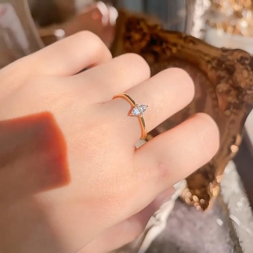 Bague de fiançailles moissanite marquise 1 carat bague diamant alternatif argent