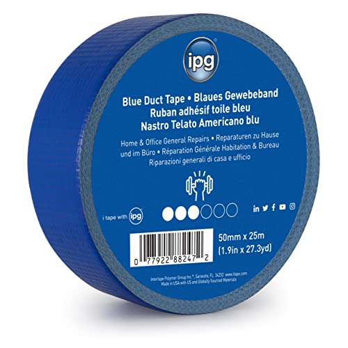 Intertape Polymer Group AC10 Lot de 24 rubans adhésifs en tissu Bleu 50 mm x 25 m Cover
