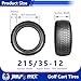 One Wolf Pack 215/35-12 Golf Cart Tires Non-Directional Tubeless Tire Multi-Terrain Tire with Superior Traction and Mud-Resistant Self-Cleaning Tread Design for Long-Lasting Performance
