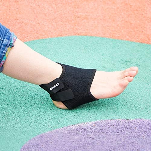 Ankle Support Kids, 1 Pair Boys Ankle Brace,Girls Ankle Compression Bandage, Children Foot Guard Ankle Protector for Running Cycling Dancing Martial Arts Skating Skateboard Scooter Skiing,Black,S