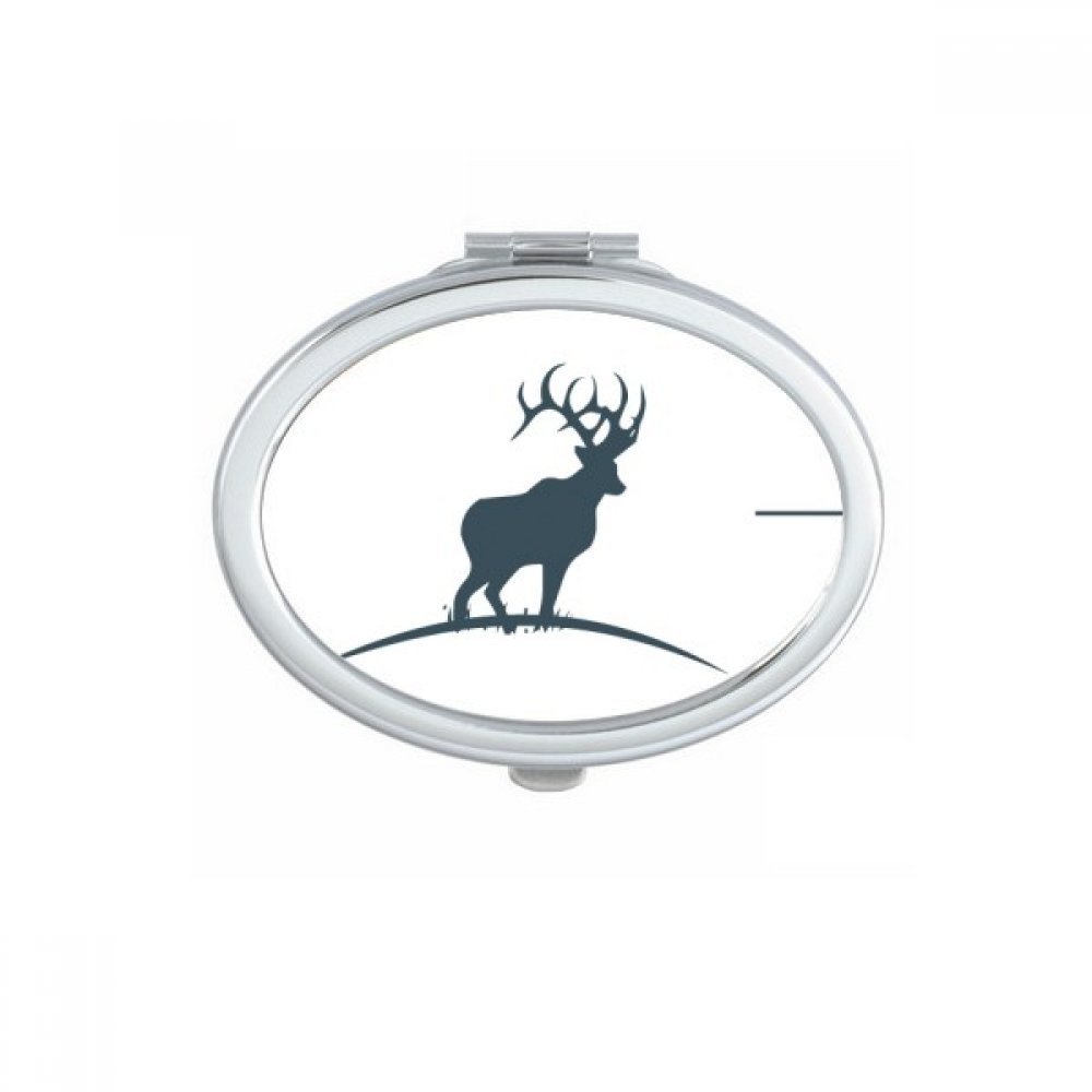 Miroir de poche ovale compact pour résoudre vos besoins de retouches beauté n'importe où