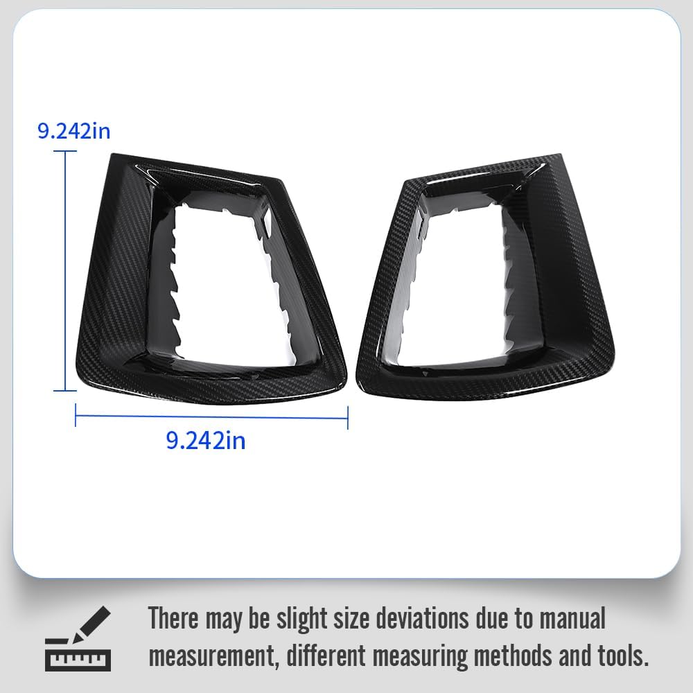 Carbon Fiber Front Bumper Grille Hood Vent Cover for Mustang GT V8 S650 GT Fastback GT Premium Convertible 2024 2025 2026,for Mustang Air Intakes Scoop