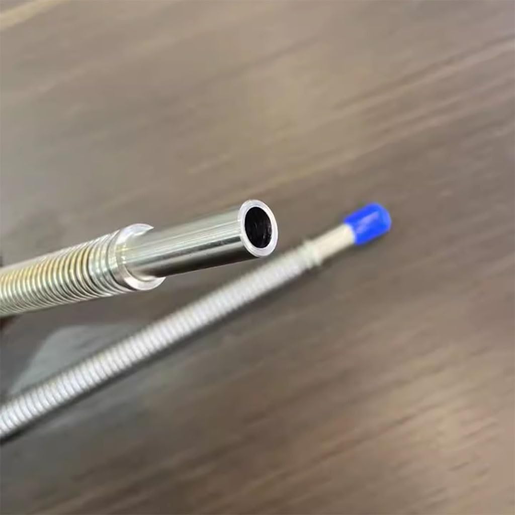 1 x 1/4 Zoll Vakuum-Balg, 316L Edelstahl-Ferrule-Balg, geschweißter, gerader Schlauch, Vakuum-Gasschlauch, 200 mm, 300, 500, 800, 1000, 1500, 2000 mm (200 mm)