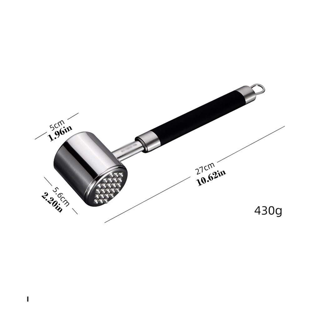 Tenditore per carne 316 in acciaio inox batticarne in acciaio inox batticarne Heavy Duty Carne Martello Softener, carne Pounder a intenerire la bistecca, manzo, pollo, agnello e carne macinata Tendito