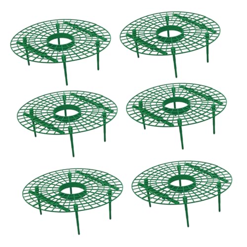 OFFSCH 6 Piezas Soporte para Fresas Resistente Marco de Rejilla Verde para Plantas Trepadoras Soporte Práctico para y Protección de Fresas Jardín