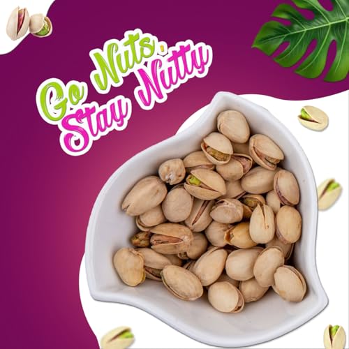 Image of YUM YUM Pistachios Roasted & Salted, Pista, 500g Jar, Rich In Protein, Phosphorus, & Dietary Fibre, Premium Nuts & Dry Fruits, Crunchy & Delicious Healthy Snack