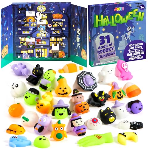 JOYIN Halloween Advent Calendar 2025 with 31PCS Rubber Duck, 31