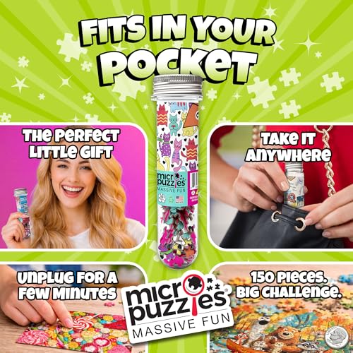 Micro Puzzles Flippin' Awesome Rompecabezas Micro de 150 Piezas Tortugas Marinas Mini para Adultos 4x6 Pulgadas miniatura 4