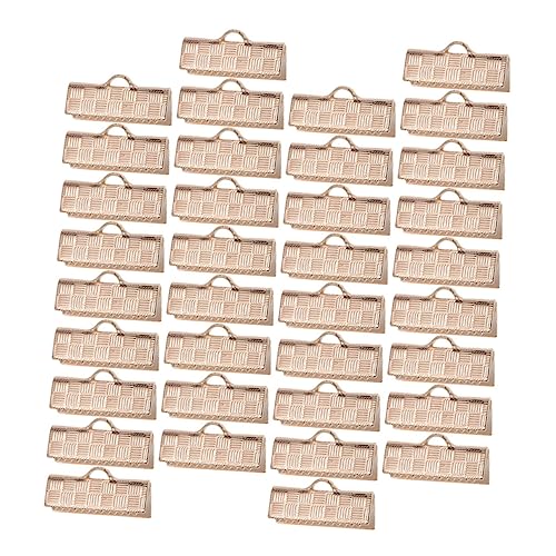 COHEALI Ribbon Buckles Flat Wire 50pcs 10mm Gold Knotted Buckles for DIY Projects T-Shirt Clips and Custom Jewelry