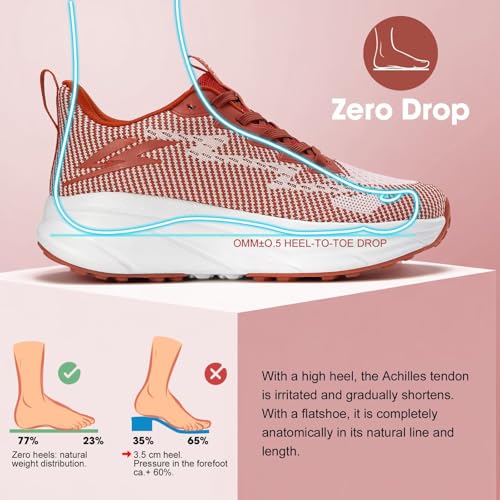Image of ZOVE Womens Walking Shoes Cushioning Non-Slip Breathable Running Sneakers Tennis Comfortable Athletic Gym Workout Casual Shoes Lightweight Sports Cross Training Fashion Sneakers