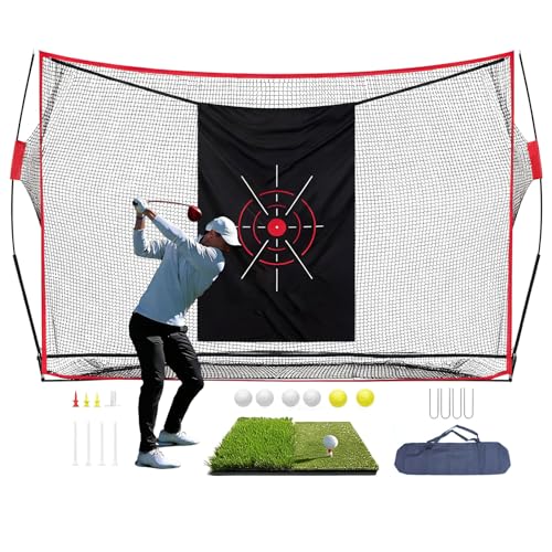 Golf Net,10x7FT Heavy Duty Golf Practice Net,Backyard Training Equipment - image 1