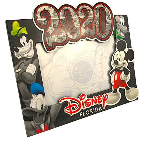 Disney 2020 Florida Vacation Memories 4 x 6 Inch Photo Frame with Mickey Mouse and Friends