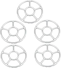 SHOWERORO 5 Pçs Grelha De Metal A Gás Wok Queimador Anel Suporte Wok Redutor De Anel De Gás Antiderrapante Wok Rack Fogão A Gás Doméstico Suporte De Cozinha Tripé Espessa Chapa Galvanizada