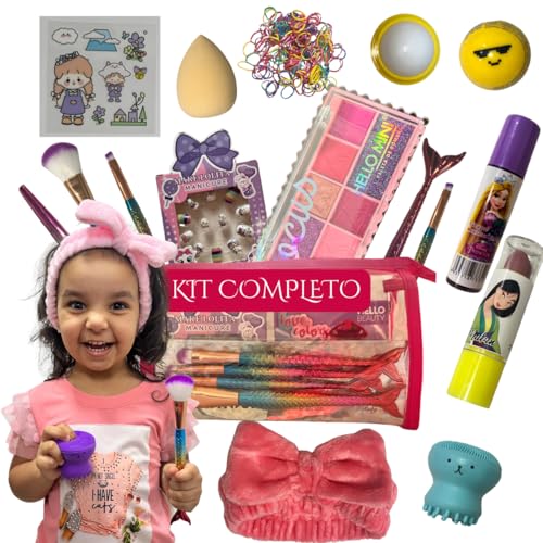 Maquiagem Infantil Completa Kawaii Menina Criança Presente Premium