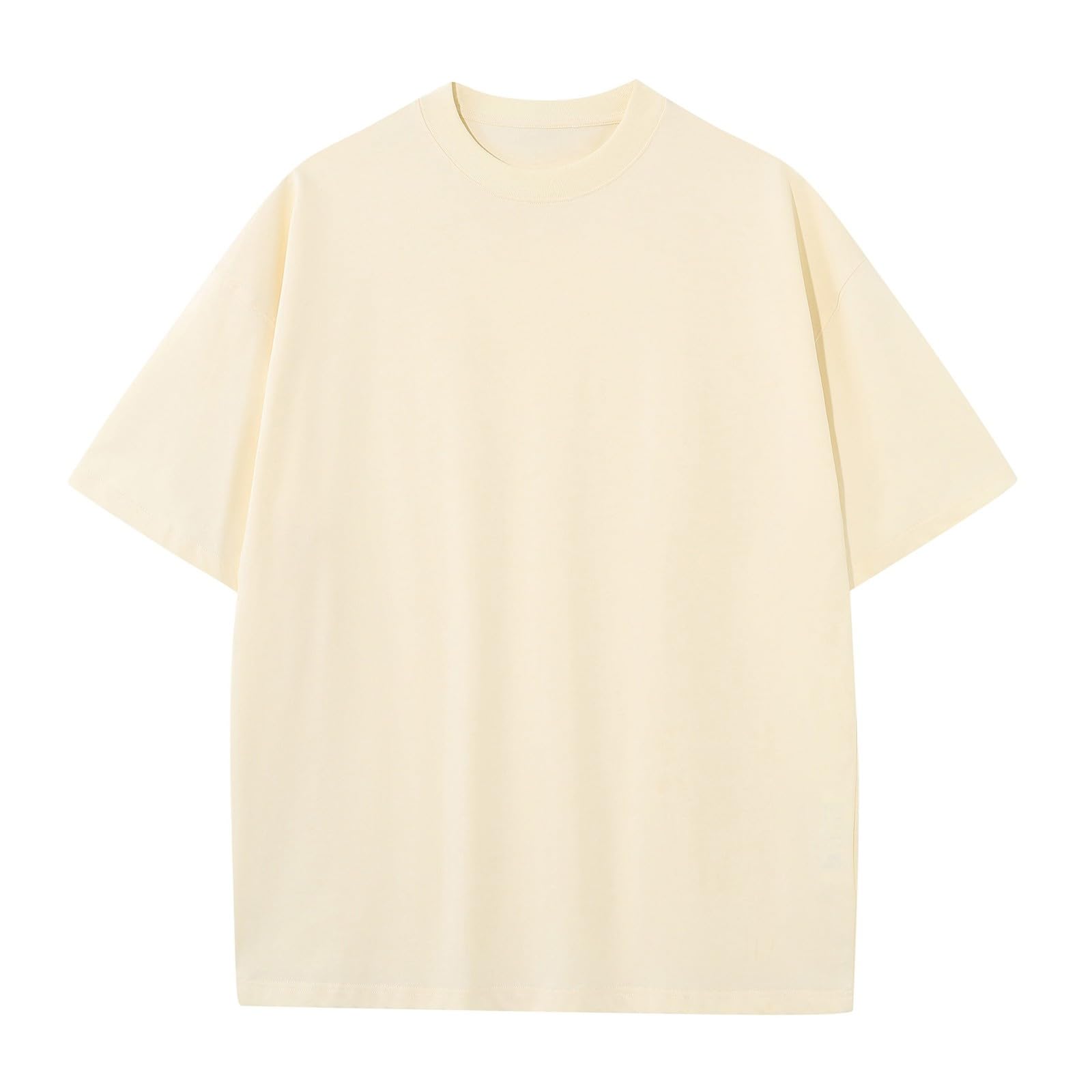 T-shirt dla mężczyzn UK solidny top z okrągłym dekoltem z prostym obszyciem i oddychalnością Męski sportowy krój warstwy bazowe i ubrania do pracy i biura