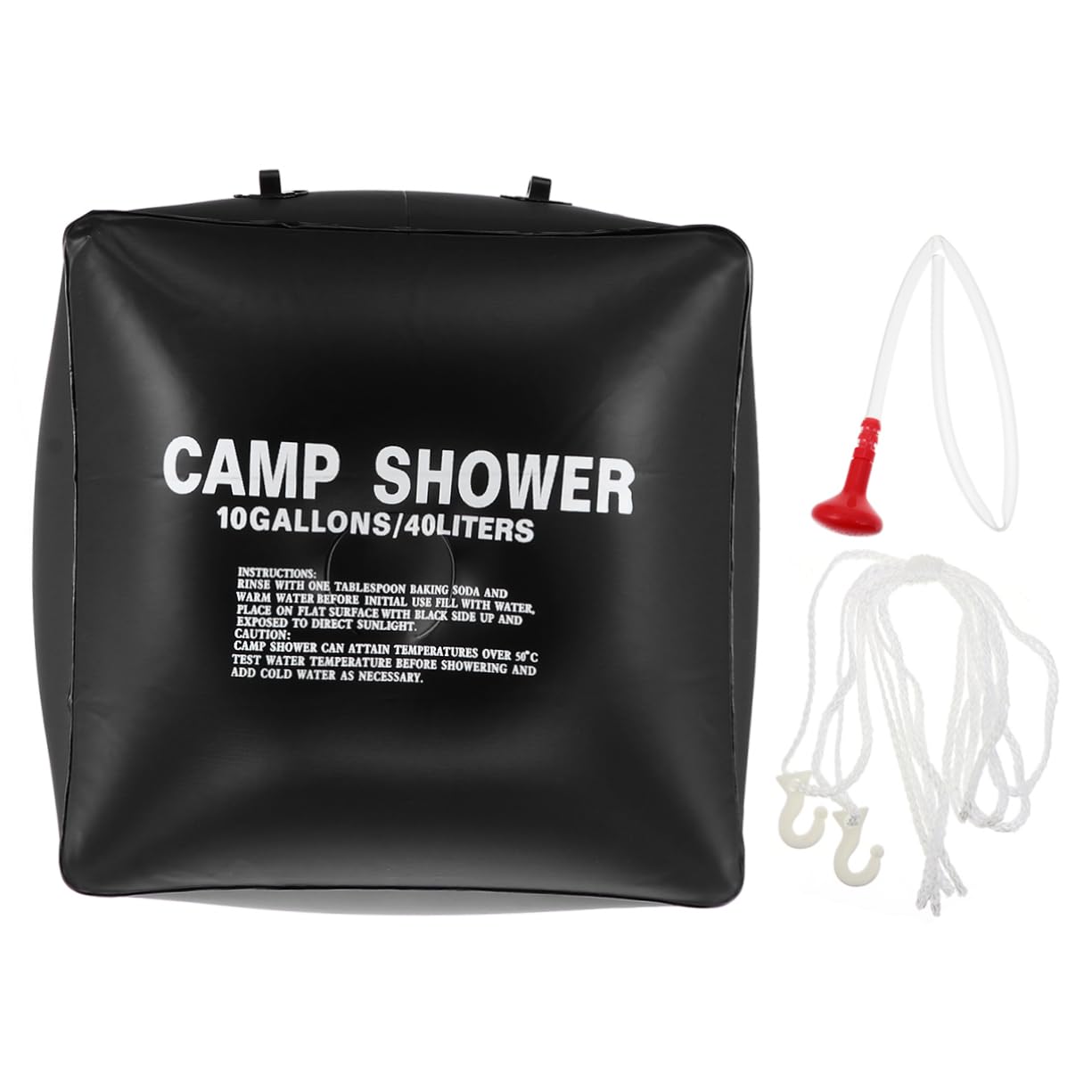 Milisten Portable Bathroom for Camping 40l Solar Heated Shower Bag Easy to Set up for Warm Showers