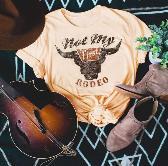 Let 'er Rip Cowboy T-Shirt Tee Women Casual Country Music Short Sleeve Tees Tops4