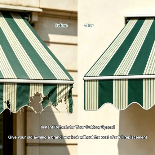 Tela de repuesto para valance resistente a los UV e impermeable con junta 4