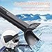 Ice Scrapers for Car Windshield,Snow Shovel with Aluminum Handle,42
